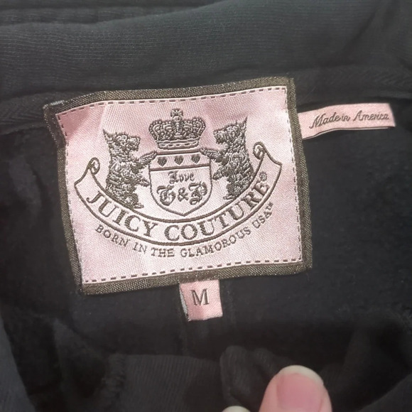 Juicy Couture Black Jacket Dress Gold Buttons Size Medium FLAWS - Picture 8 of 9